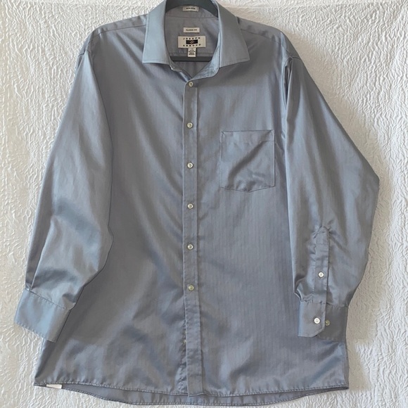Joseph Abboud Non-Iron Twill Button Down Long Sleeve Dress Shirt - Picture 1 of 9